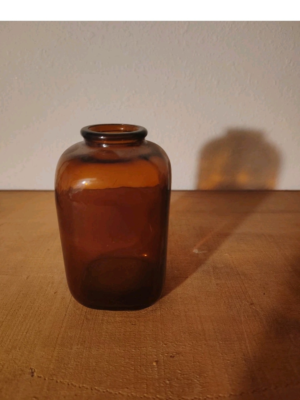 Amber Glass Vase Jar - Home Accents